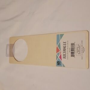 NICOLE'S rectangle wood 31/2 in ×91/2 in